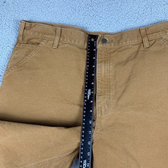 Carhartt Pants Men 40x30 (Fits 36x29) Brown B11 Duck Work Carpenter Canvas - Picture 12 of 16